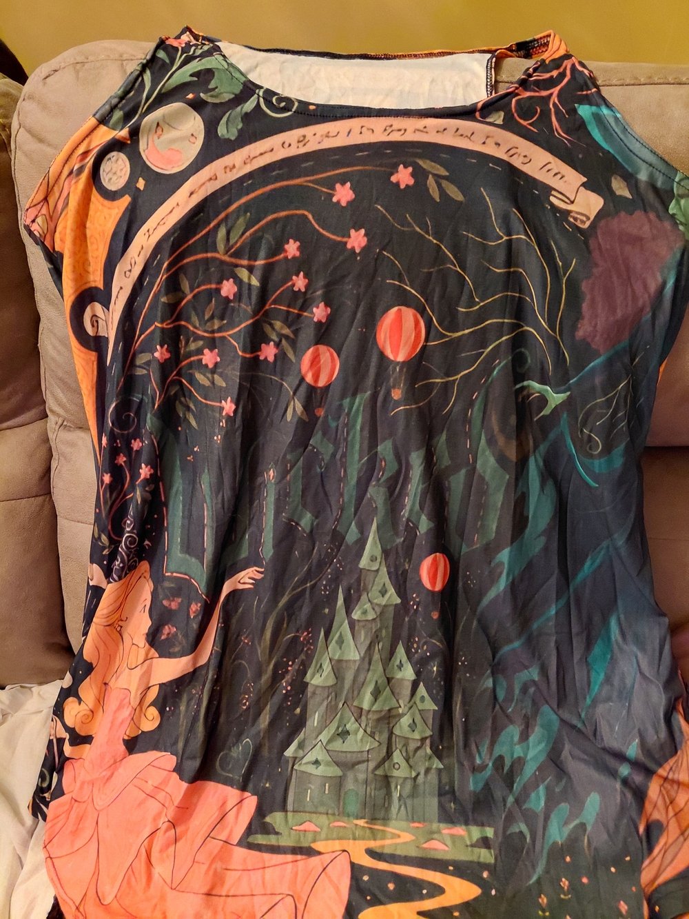 Wicked Tank Dress - Black with Coral & Green